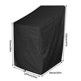 thumbnail image 3 of serony Chair Cover Portable Waterproof Washable Breathable PVC Coating Patio Garden Backyard Balcony Covers with Storage Bag Type 1, 3 of 9
