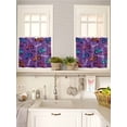 thumbnail image 5 of Cartoon Tractor 2 Panel Kitchen Curtains for Small Windows, Cute Beep Car Digger Shovel Truck Purple Bathroom Tier Curtain, Short Window Treatment for Bedroom/Living Room 55"x36", 5 of 6