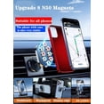 thumbnail image 5 of 2 Pack Magnetic Phone Holder for Car Alloy Folding Magnetic Car Phone Holder [Super Strong 8 Magnets] Car Magnetic Phone Mount 360° Rotation Magnetic Dashboard Phone Car Mount for All Phone, 5 of 5