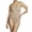 Stucco, variant on Naomi & Nicole Real Smooth Thong Shaping Bodysuit - 7522 (Black, S)