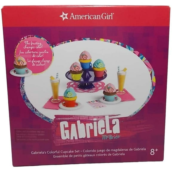 American Girl - Gabriela McBride - Gabriela's Colorful Cupcake Set for 18-inch Dolls of 2017