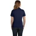 thumbnail image 3 of ComfortSoft� Cotton Pique Women's Polo Shirt 3X NA, 3 of 3