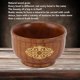 thumbnail image 2 of Jujube wood rice bowl, anti-scalding, elegant and round, for kitchen, platinum and gold type, 2 of 4