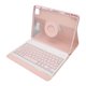thumbnail image 4 of Funda magnética para tableta iOS Pro de 11 pulgadas (2019, 2020, 2021 y 2022), giratoria, desmontable, translúcida, con portalápices y teclado, color rosa, 4 of 14