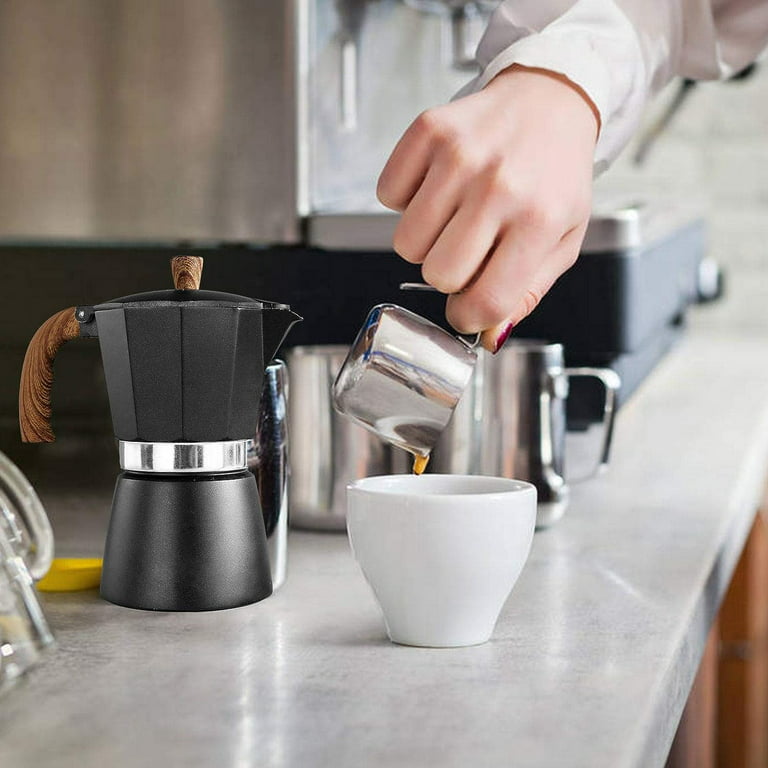 Stove Top Moka Pot Coffee Maker Black – Animi Causa