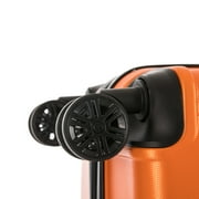 InUSA Trend 24 Hardside Lightweight Luggage with Spinner Wheels, Handle, and Trolley, Orange