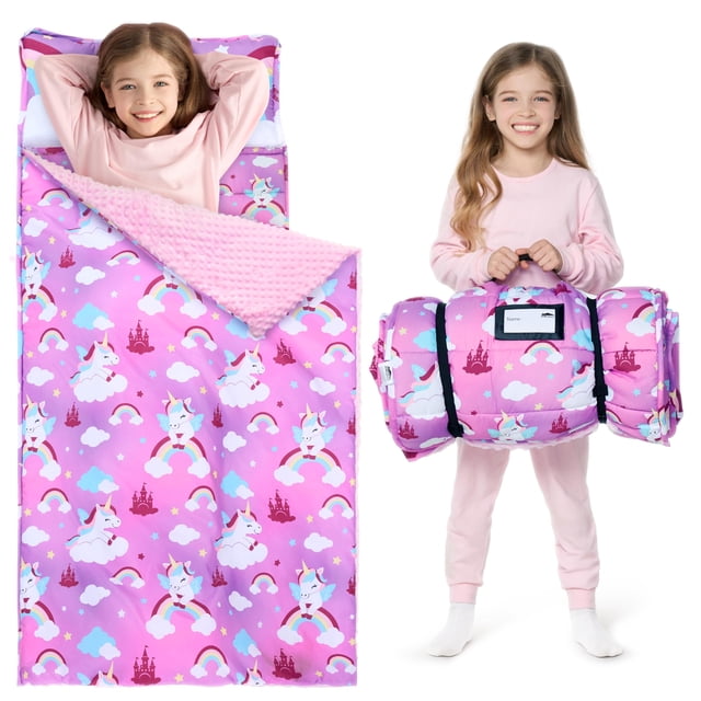 Alfombrilla de siesta para niños pequeños Joiedomi para preescolar con almohada y manta