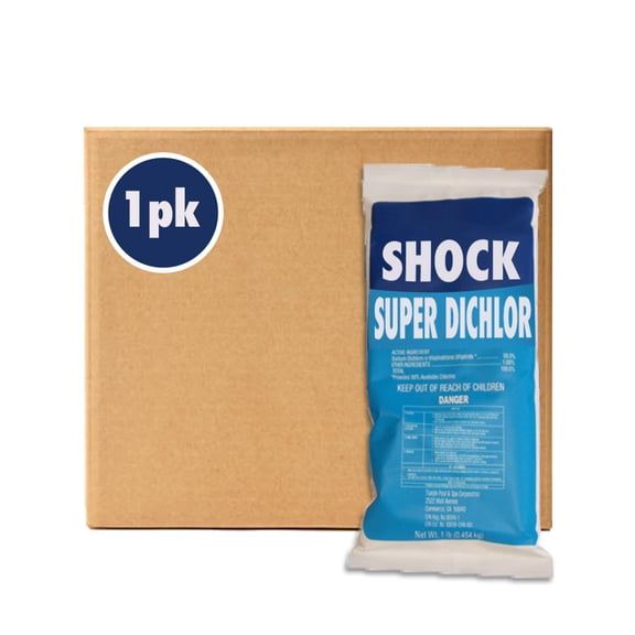 1lb Swimming Pool Fast Dissolving Shock 99% Sodium Dichlor Chlorinating