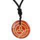 thumbnail image 4 of Colgante de triquetra antiguo, collar con colgante de , joyería de s talladas lisas, negro Rojo Yuyangstore COLLAR COLGANTE, 4 of 8