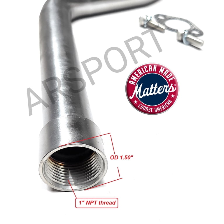 1 Inch Exhaust Pipe 1 Inch Thread Header Exhaust Pipe For GX270/GX390 ...