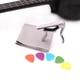 thumbnail image 5 of 1x Capo 5x Selección de Guitarra 1x Paño de Musical Accesorio de Repuesto Perfecto para Guitarra Eléctrica Plata Hugo Juego de selección de guitarra capo, 5 of 10