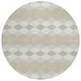 thumbnail image 2 of Addison Rugs Chantille Indoor/Outdoor Transitional Geometric Ivory Washable Round Rug, 8' x 8', 2 of 6