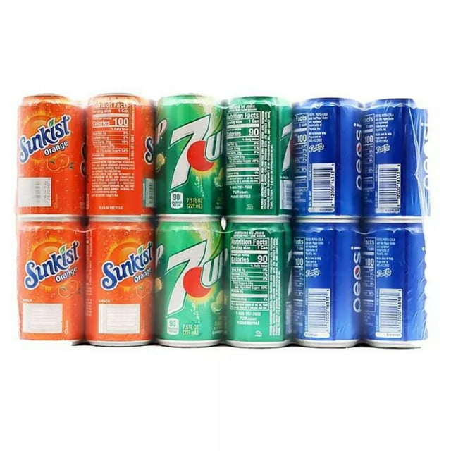 Pepsi Mini Can Variety Pack, 7.5 fl. oz., 36 pk.