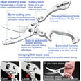thumbnail image 2 of Heavy Duty Poultry Shears - Spring Loaded Chicken Bone Scissors with Safety Lock - German HC Stainless Steel Kitchen Shears for Chicken, Bone, Fish, Vegetable, Seafood, Meat, 2 of 6