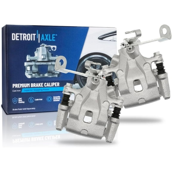 Detroit Axle - 2pc Rear Brake Calipers for 2013 2014 2015 Mazda CX-5 Brake Calipers with Brackets Replacement