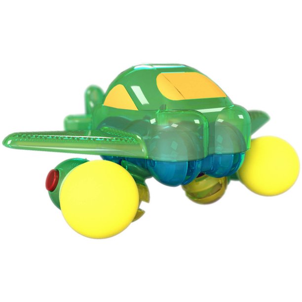 Lite Poppers STEM Learning Build a Plane Kit LED Light, Build and Play Model Car Construction