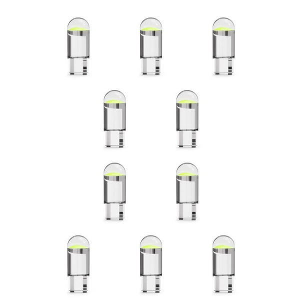 Kenally 10 piezas de luces LED para coche de alto lumen, accesorios para lámparas, luz verde de 24V Type1 NO1