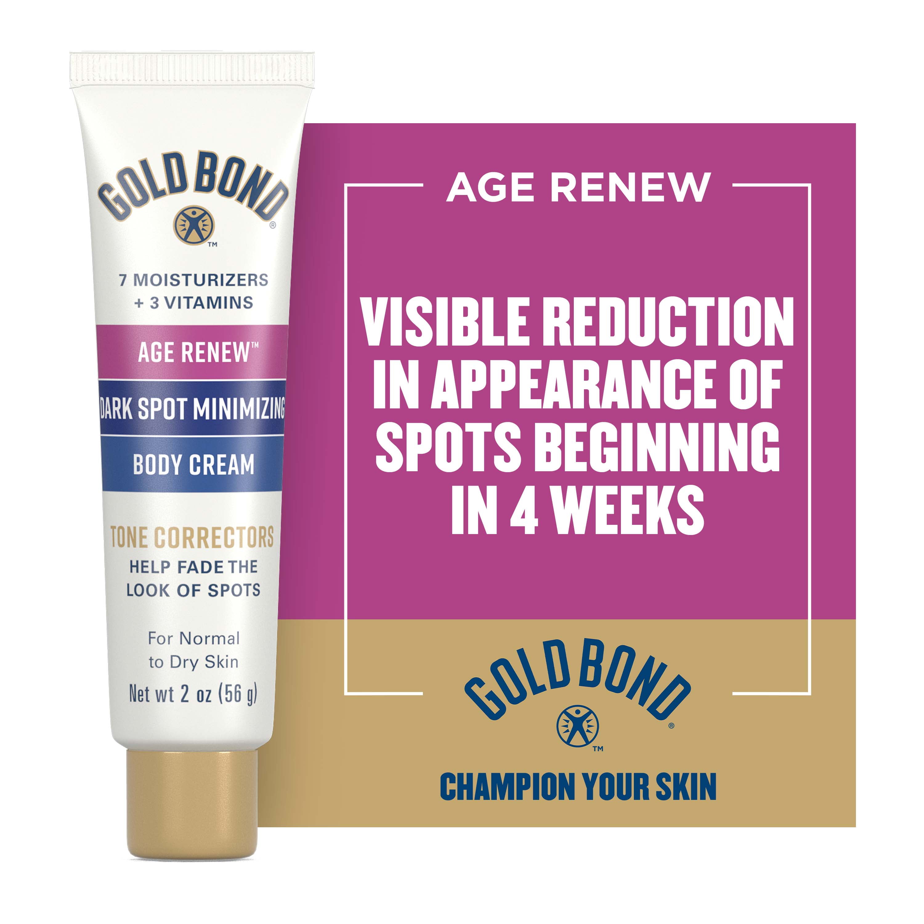 Gold Bond Age Renew Dark Spot Minimizing Age Renew Body Cream, 2 oz.