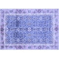 thumbnail image 1 of Ahgly Company Indoor Rectangle Oriental Blue Traditional Area Rugs, 7' x 9', 1 of 4