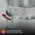 thumbnail image 3 of Megamaster Aluminium Fish Fryer Pot with Basket, 10.5QT Deep Fryer with Easy Grip Handle, Outdoor Propane Fryer Pot for Cooking Chicken Wings, Seafood, French Fries - 630-13004, 3 of 7