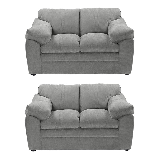 Sala 2-2 TRINITY Aston ( 2 piezas Love Seat ) Gris Para Sala