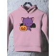 thumbnail image 3 of Cute Spookitty W Pumpkin Hoodie Toddler -Image by Shutterstock,  4 Toddler, 3 of 4