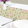 thumbnail image 4 of Yayeee Table Runner 70 inches Long Home Kitchen Dinning Party Decoration, Light Green Geometric, 4 of 7