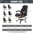 thumbnail image 6 of Renewold Butterfly Colorful Office Chair Cover Stretchable Desk Chair Protector Non-slip Anti-dust Computer Office Chair Slipcover Washable Desk Chair Cover with Elastic Bottom, L, 6 of 7