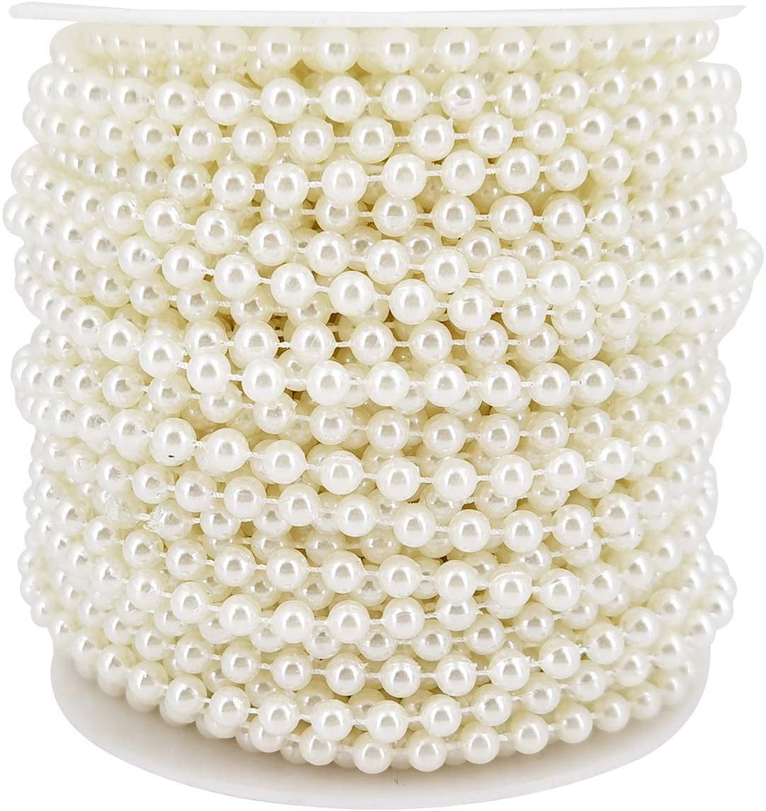 Colorful 4MM Pearl Bead Garland Spool Rope For Wedding Centerpiece Decor 