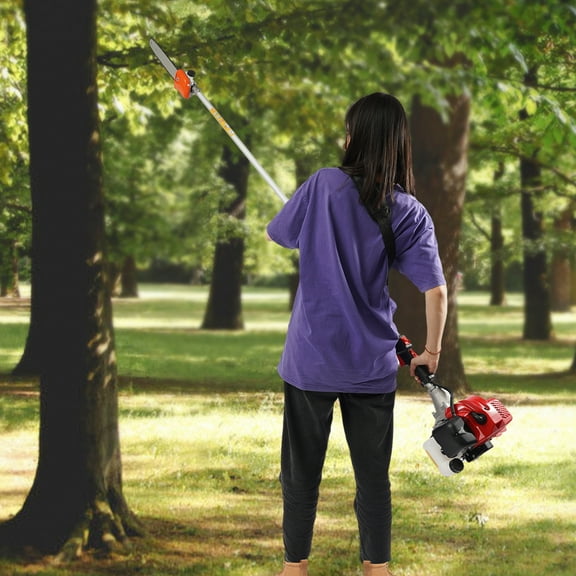 43cc Gasoline Pole Chainsaw - 7.9-11.5ft Telescopic Tree Trimmer, 1.7HP 8500RPM for High Branches, Professional Garden Pruning Tool"