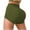Army Green, variant on leijia Women's High Waisted Yoga Shorts Tummy Control Butt Lifting Workout Shorts Running Athletic Gym Shorts Stretchy Biker Shorts