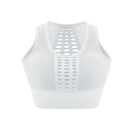 

Eyicmarn Women Back Hollow Sports Padded Bra Tops Fitness Yoga Gym Fitness Vest Tank Crop Tops