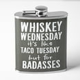 thumbnail image 6 of American Art Decor Whiskey Wednesday Stainless Steel 8 oz Liquor Flask - 5.5" x 4" x 1.25", 6 of 6