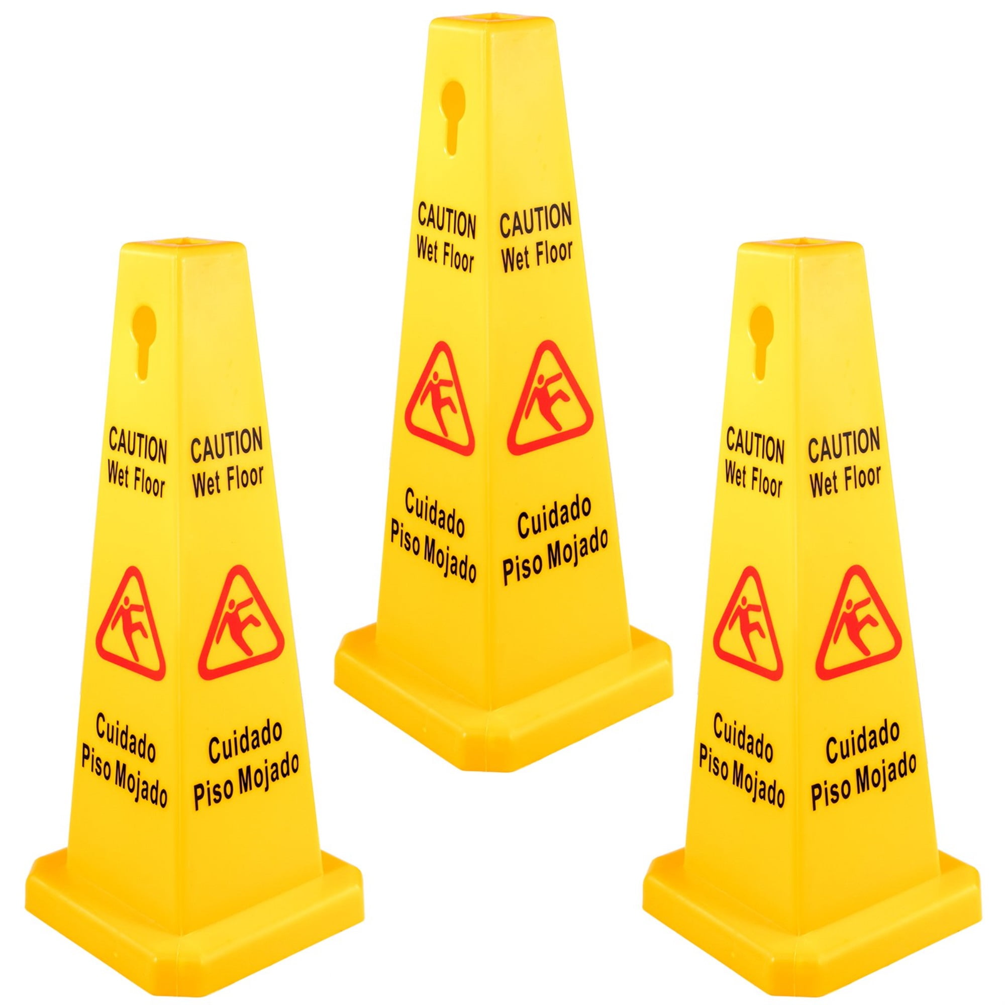 20 PACK Restaurant Caution Wet Floor Yellow 25" Folding Sign Commercial Safety 