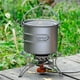 thumbnail image 1 of Pot de titanio ligero de lixada 750 ml con spork plegable para acampando al aire libre picnic de mochila para caminatas, 1 of 7
