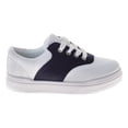 thumbnail image 2 of French Toast Boys Girls School Shoes, White Navy, Size: 12, 2 of 7