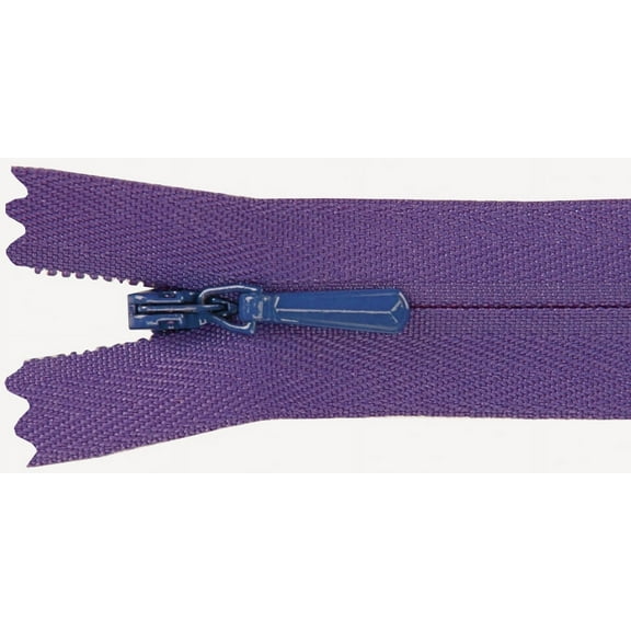 Unique Invisible Zipper 9"-Purple