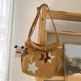 thumbnail image 4 of Bolso cruzado con cordón para mujer, bolso de mano bonito, bolso de viaje para estudiantes de gran capacidad, 4 of 8