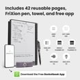 thumbnail image 5 of Rocketbook Fusion Digital Reusable Notebook - Black - Letter Size Eco-Friendly Notebook (8.5" x 11") - Planner, Task List, Calendar and More - Includes 1 Pen and Microfiber Cloth, 5 of 10