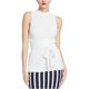 thumbnail image 2 of Rachel Roy Conall Belted Tank Top para mujer, blanco, extragrande Rachel Roy Camiseta sin mangas, 2 of 2