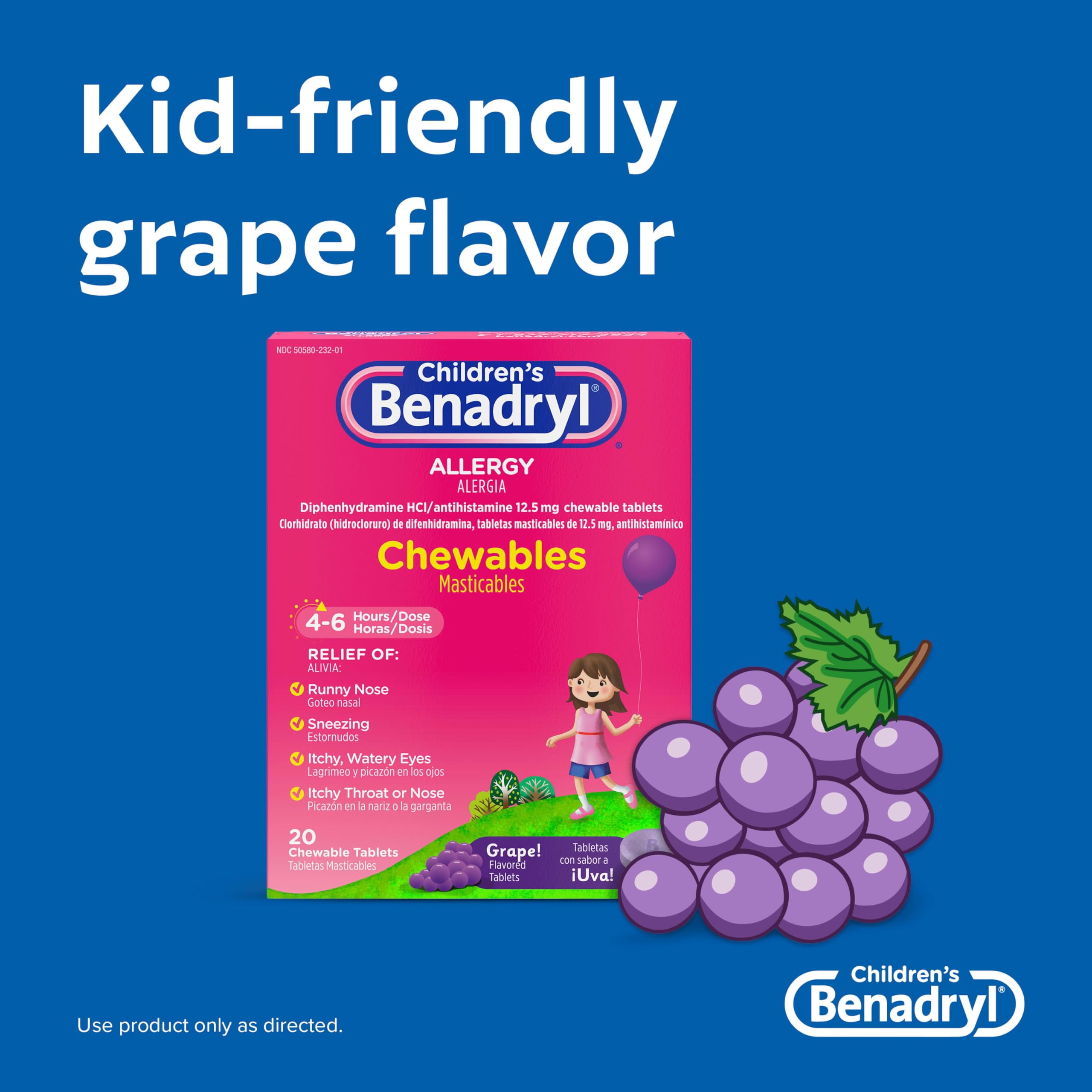 Benadryl Children's Allergy Chewables (Pack of 2)