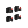 thumbnail image 1 of Ganchos de pared Naiovety 4 piezas negro rojo sin perforaciones, 1 of 6