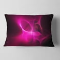 thumbnail image 2 of Designart Magenta Fractal Desktop - Abstract Throw Pillow - 12x20, 2 of 5