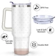 thumbnail image 3 of Watercolor Pineapple 40 Oz Tumbler with Handle Lid and Straw, Stainless Steel Double Walled Vacuum Insulated Cup, Cute Anniversary Wedding Birthday Gifts Tumbler for Women Men Friends Outdoor Indoor, 3 of 7