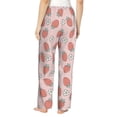 thumbnail image 3 of Daiia Strawberry And Flowers Women's Sleep Pant with Pockets and Drawstring,Pajama Pants-Medium, 3 of 9