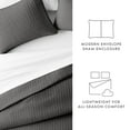 thumbnail image 5 of Noble Linens Gray Herring Pattern Quilted Coverlet, Twin/Twin XL, 5 of 10
