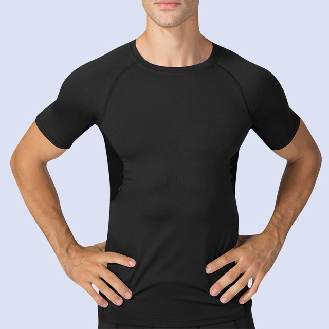 pstuiky camisetas camisas para hombre, Camisa deportiva de color liso con mangas raglán cortas y cuello redondo para hombre camisas casuales para hombre xxl