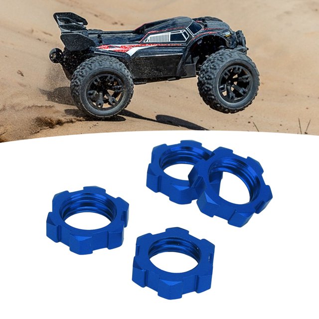 Adaptador De Cubo Hexagonal De Rueda RC De 4 Piezas De 17 Mm, Tuerca De Cubo Hexagonal De Rueda De aleación De Aluminio Para Slash 2WD, Rustler, Stampede Y Otros Coches RC 1/10