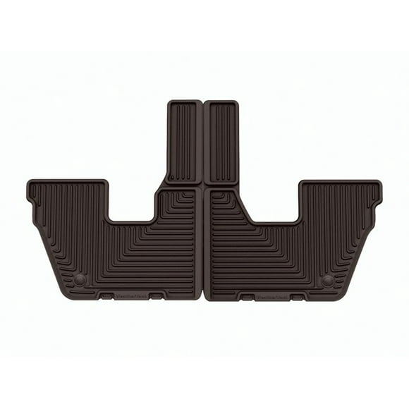 Weathertech Floor Mat W616CO All-Weather; Direct-Fit; Deeply Sculpted Channels; Cocoa; Thermoplastic Elastomer TPE; 2 Piece