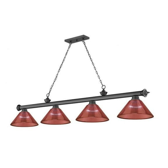 4 Light Billiard in Traditional and Classical Style-18.75 inches Tall and 14 inches Wide Bailey Street Home 372-Bel-4596752